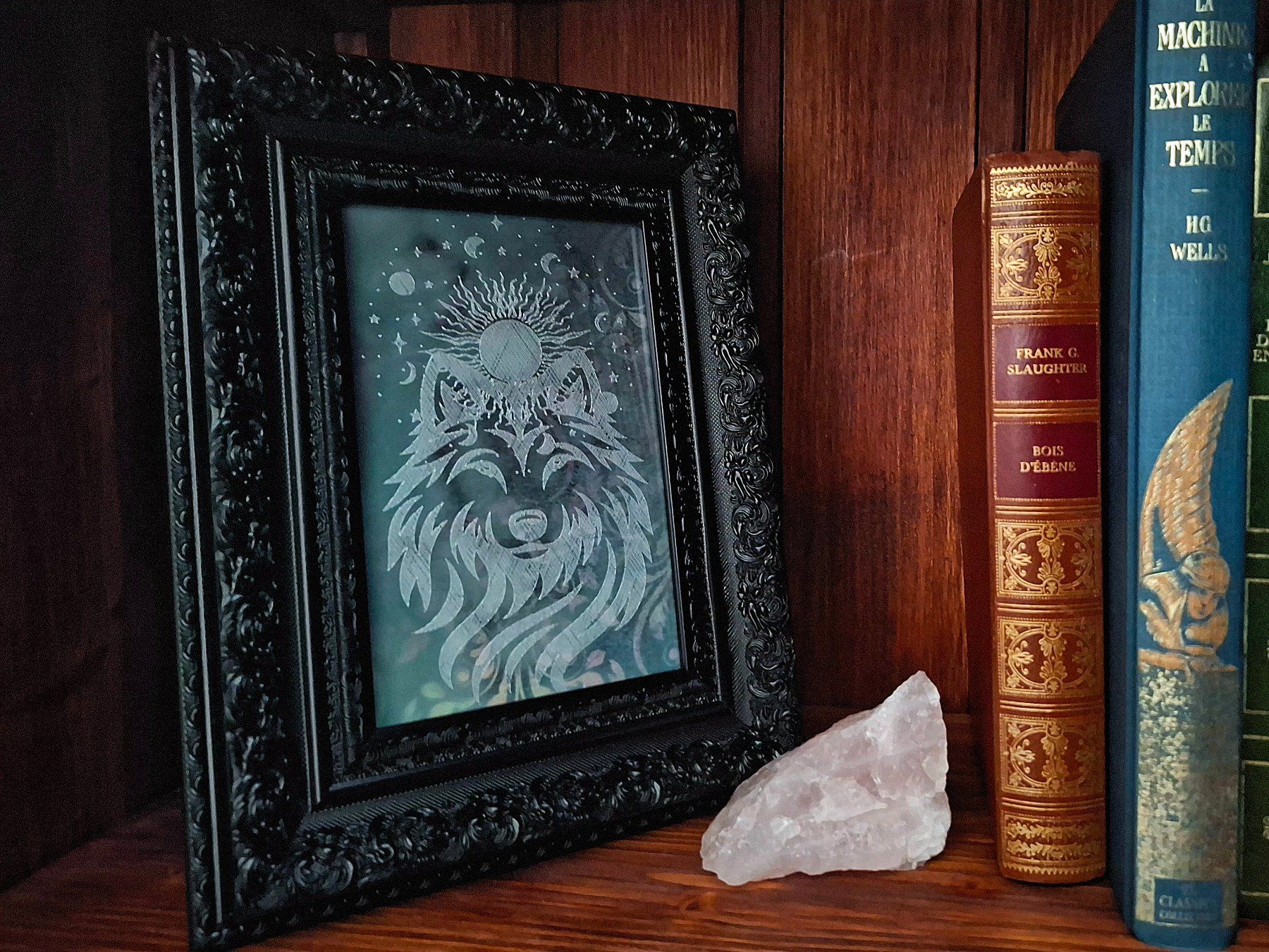 Toutes les décorations: Plaque métal "Le loup", fait main, multicolore – Neuf (Voir description) à Troinex par adelineac 1