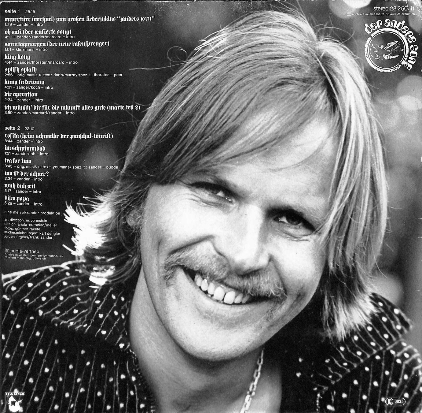 Dischi in vinile: LP: Frank Zander - Zander's Zorn – Usato da Trimmis venduto da Dres2 1