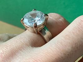 Klunker Fingerring white (55)