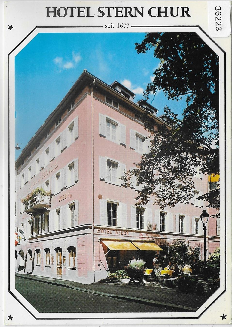 Cartoline postali: Romantik Hotel Stern Chur – Usato da Ettingen venduto da Kartenplanet