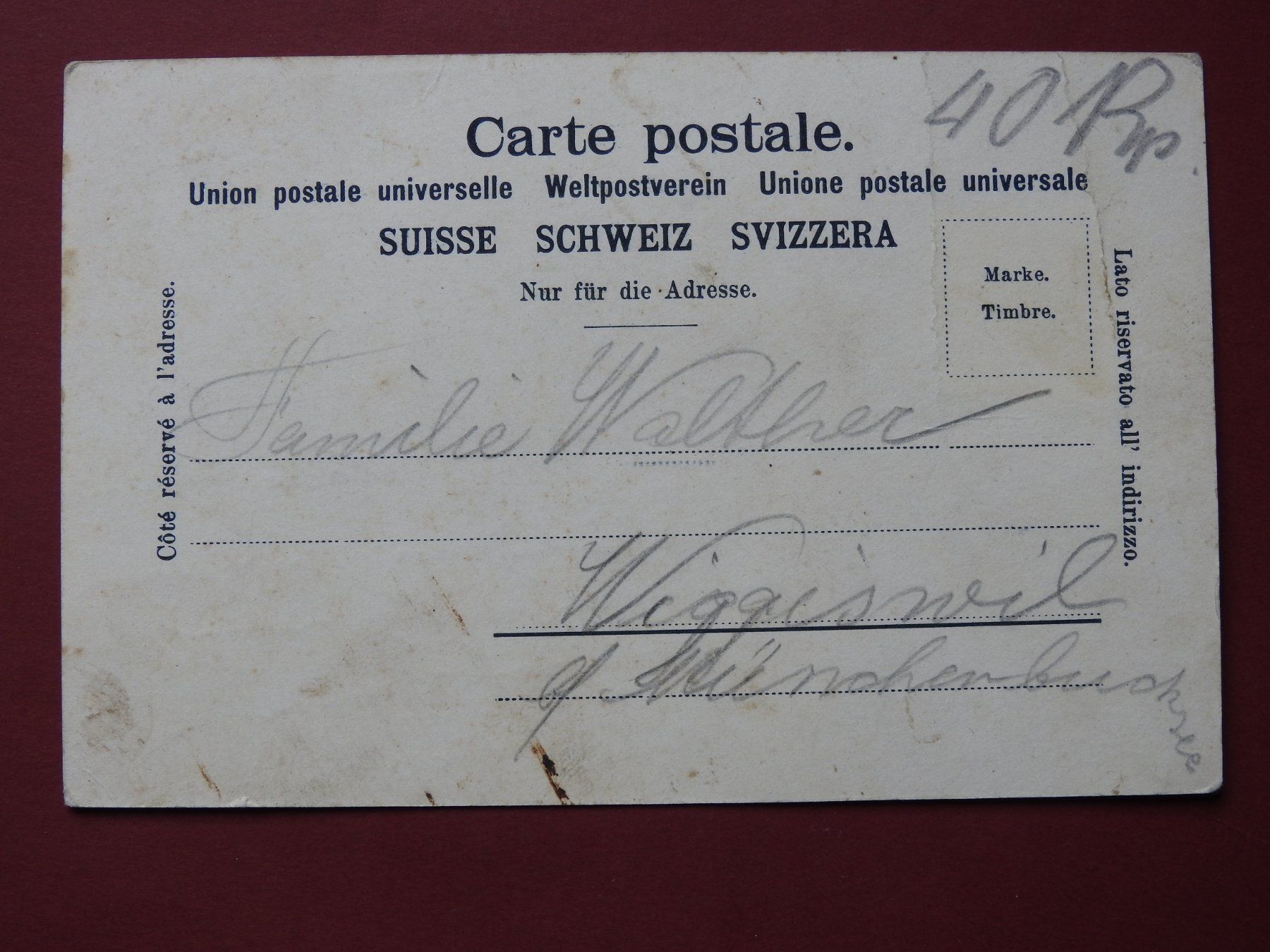Cartoline postali: Gruss aus Rueggisberg – Usato da Rain venduto da 999-800-K 1