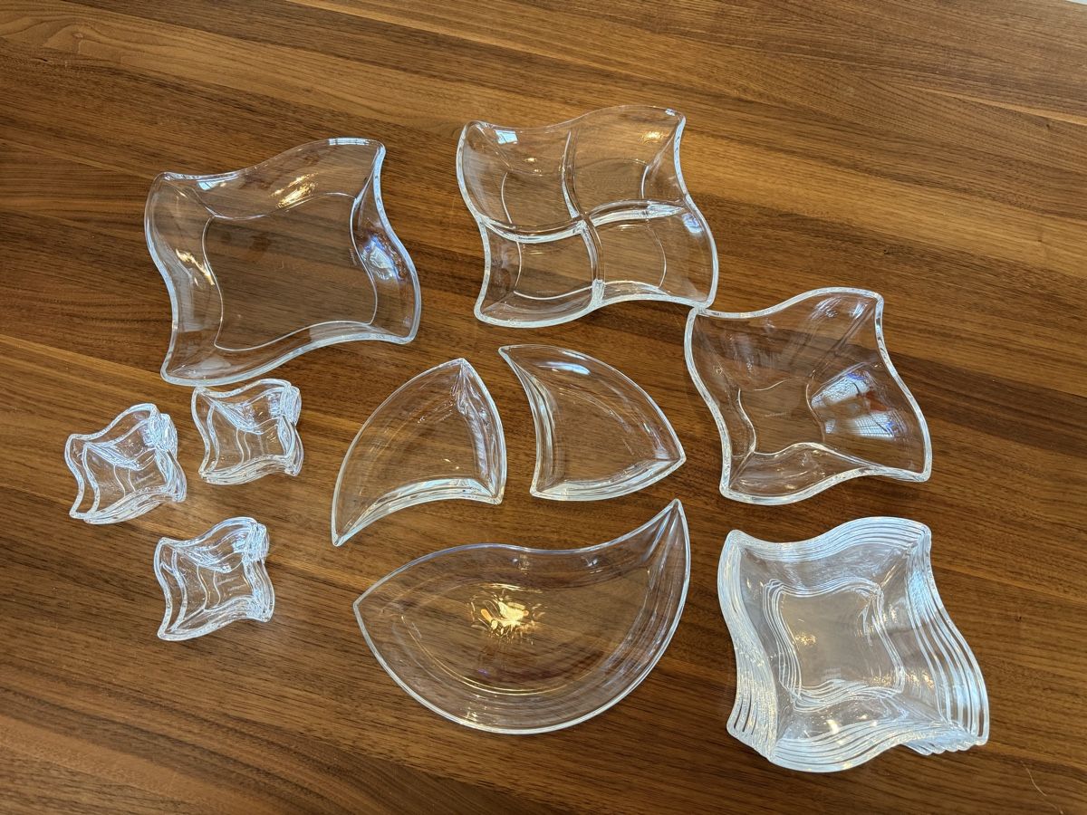 Villeroy & Boch Set di piatti: Villeroy & Boch Set glass serving dishes set – Usato da Erlenbach ZH venduto da topchick