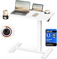 Beistelltisch mit Rollen mobiler Stehtisch 70x40 cm