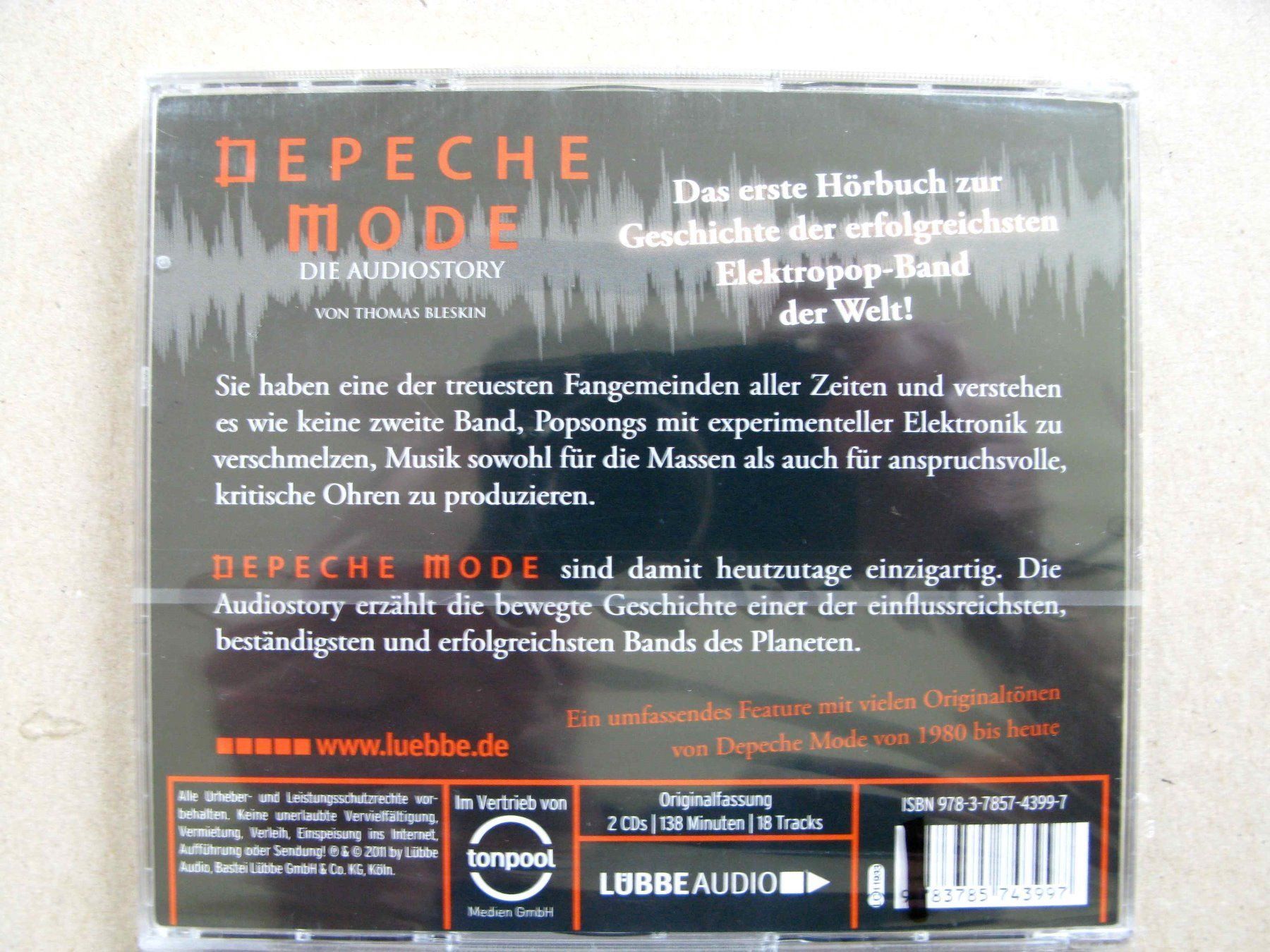 CD: Depeche Mode - Audio History – Nuovo e nell'imballaggio originale da Samstagern venduto da Betscha 1