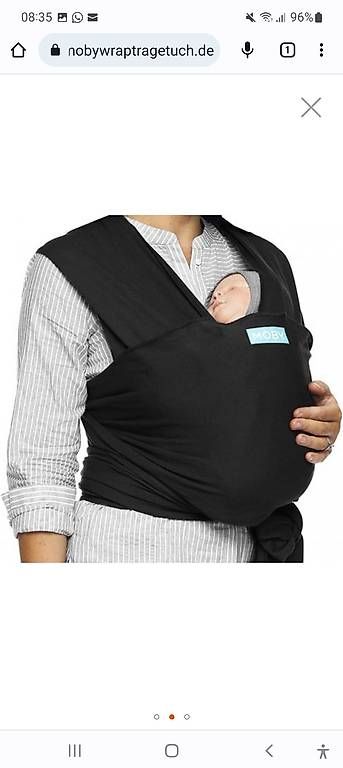 Marsupi portabebè: Moby Wrap schwarz – Usato da Solothurn venduto da maevren