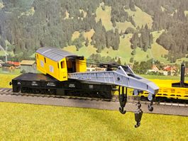 Roco 46331 __ Kranwagen mit Schutzwagen der DB _ OVP Spur H0