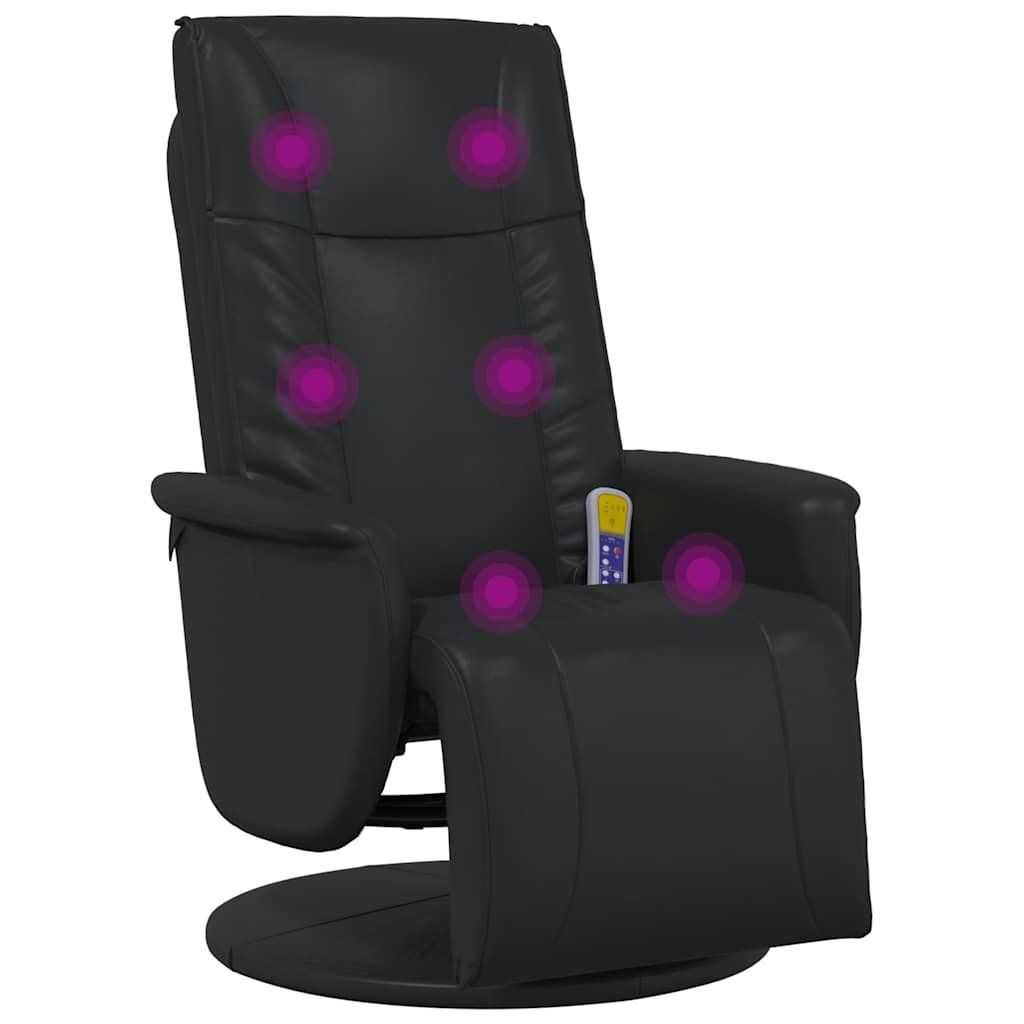 Poltrone: Massagesessel mit Fußteil Schwarz Kunstleder – Nuovo e nell'imballaggio originale da Zug venduto da Cheap-Shop