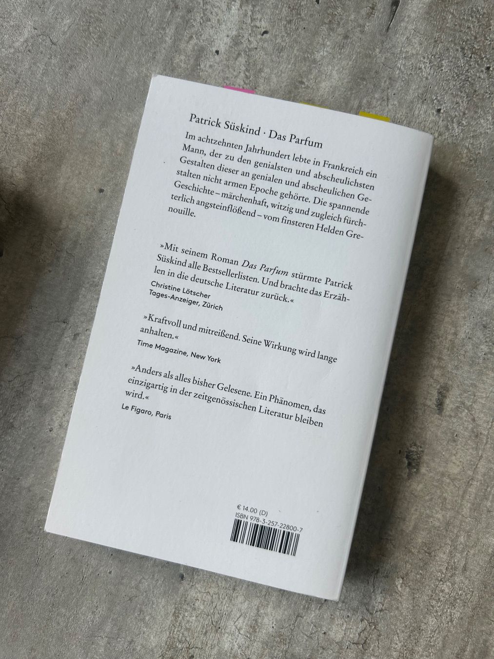 Libri: Das Parfum von Patrick Süskind – Nuovo (secondo la descrizione) da Wabern venduto da belka72 2