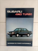 Brochure Catalogue Subaru 4wd Turbo (Suisse)