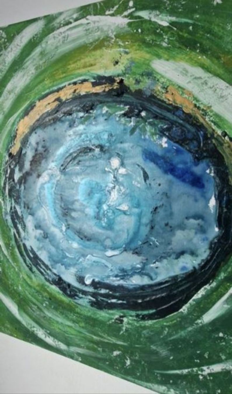 Dipinti: Einzigartiges Acrylgemälde "Auge" handmade 58×58 – Nuovo (secondo la descrizione) da Riehen venduto da Steinbock1970 2