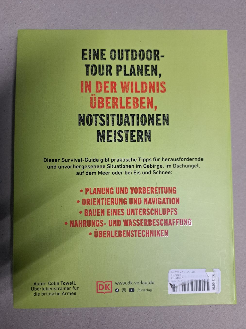 Bücher: Buch "Survival Guide" von Collin Towell – Neu (gemäss Beschreibung) aus Zufikon von olinielsen 1