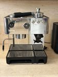 Espresso Kolbenmaschine mit Kegelmalwerk - Edelstahl