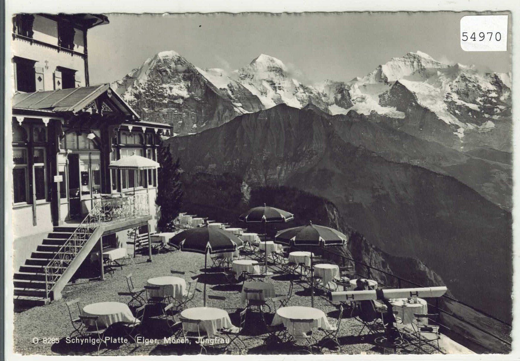 Cartoline postali: Hotel Schynige Platte - Terrasse – Usato da Ettingen venduto da Kartenplanet