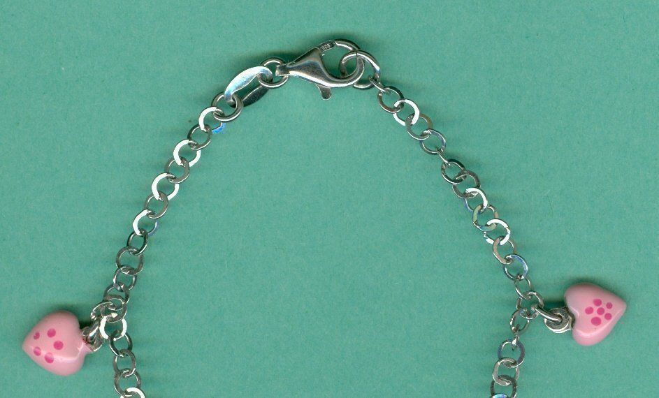 Armbänder & -reifen: Silber 925 Armkette mit Herzen – Neu (gemäss Beschreibung) aus Chur von omonia 1