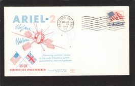 Raketenpost Ariel-2 , 27.3.1964 , Auflage 500 stück