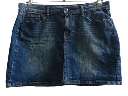 ca. Gr. 42 Jeansrock mit Stretch 40.5cm lang s. Masse