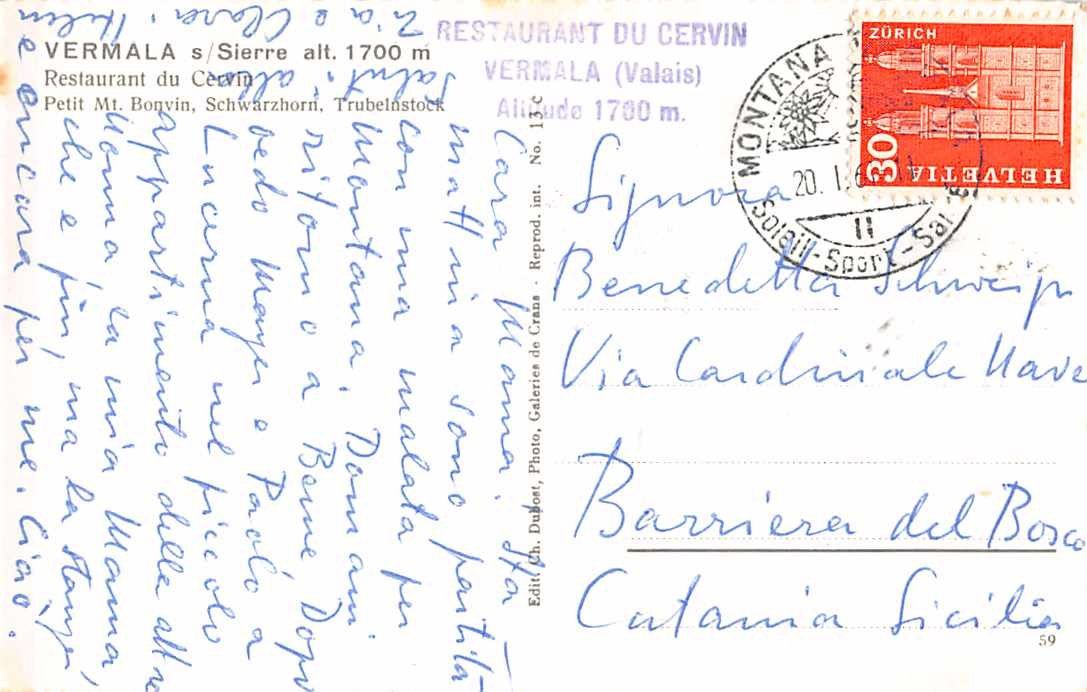 Cartoline postali: VERMALA VS, uralte Ansichtskarte ab 1.-- – Usato da Lufingen venduto da SchnaeppliCorner 1