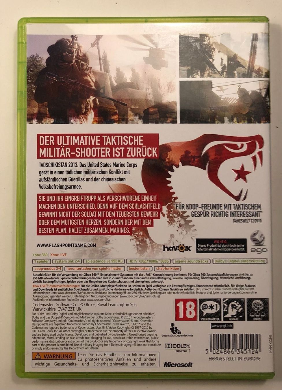 Microsoft Spiele: Operation Flashpoint Red River Xbox 360 – Gebraucht aus Kestenholz von Mad18 2