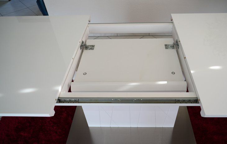 Tische: Auszugstisch Weiss – Gebraucht aus Aristau von Gola 3