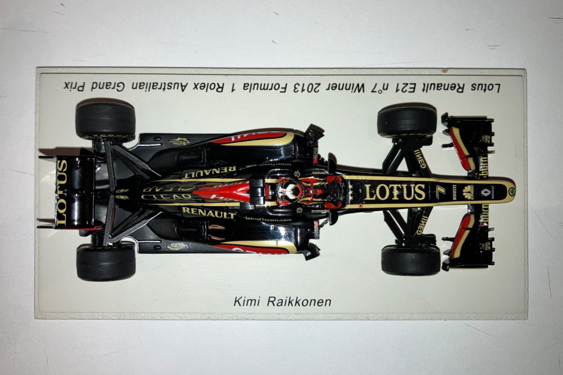 Lotus Modellini d'auto: Lotus Renault E21 Sieger GP Australien 2013 / Autogramm Kimi – Nuovo (secondo la descrizione) da Sarnen venduto da Funky_star 4