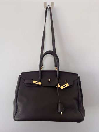 Echtleder Tasche im Birkin Stil