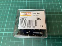 Brawa 3008 Muffen 2.5 mm 100 Stück Schwarz