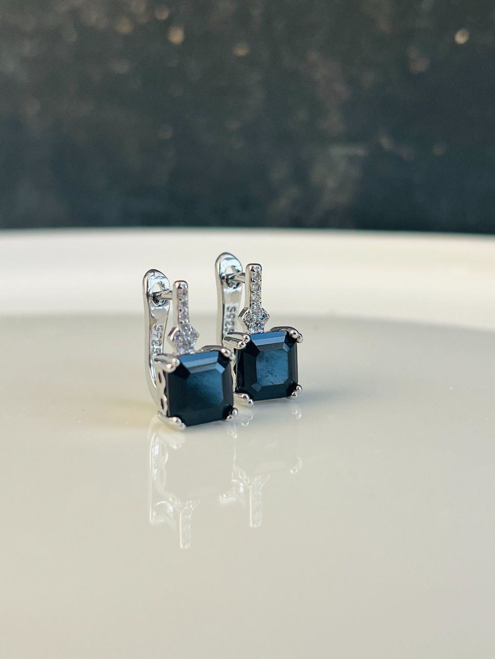Orecchini pendenti & Orecchini a lobo: Paire de boucles en argent - zircons roses – Nuovo e nell'imballaggio originale da Thônex venduto da Swiss-Jewels 2