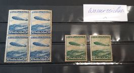 Deutsches Reich Luftpost Mi 606 & 607 postfrisch sehr selten