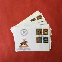FDC Pro Patria 1981 Satz Viererblock. Verschiedene Stempel