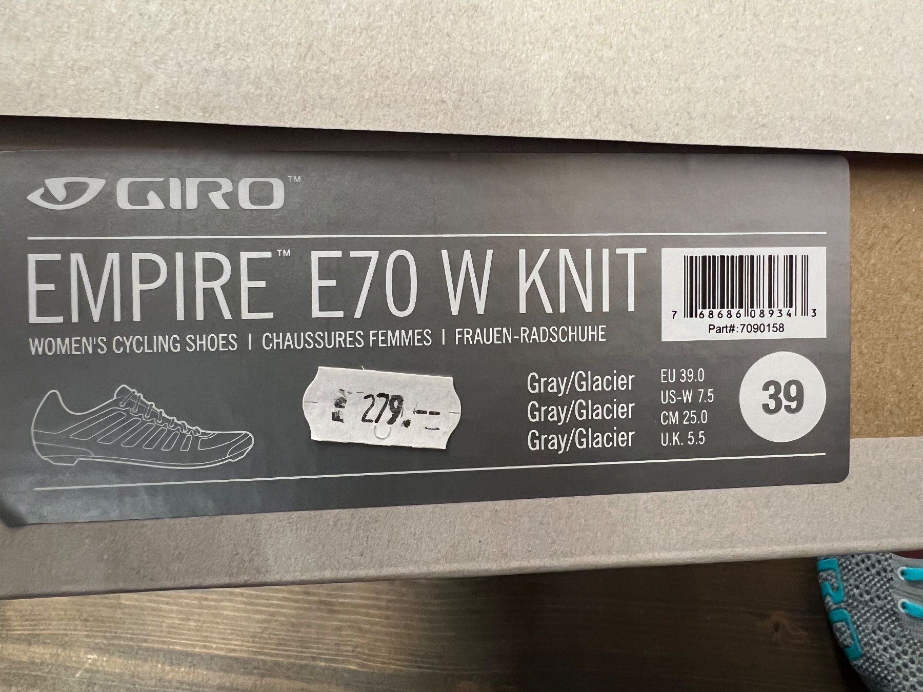 Giro Scarpe da donna: Rennradschuh GIRO EMPIRE E70 KNIT – Nuovo e nell'imballaggio originale da Eschen venduto da Sele-Radsport 2