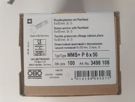 Rundkopfanker MMS+ P 6x50, mit Panhead 100St 3498108 OBO