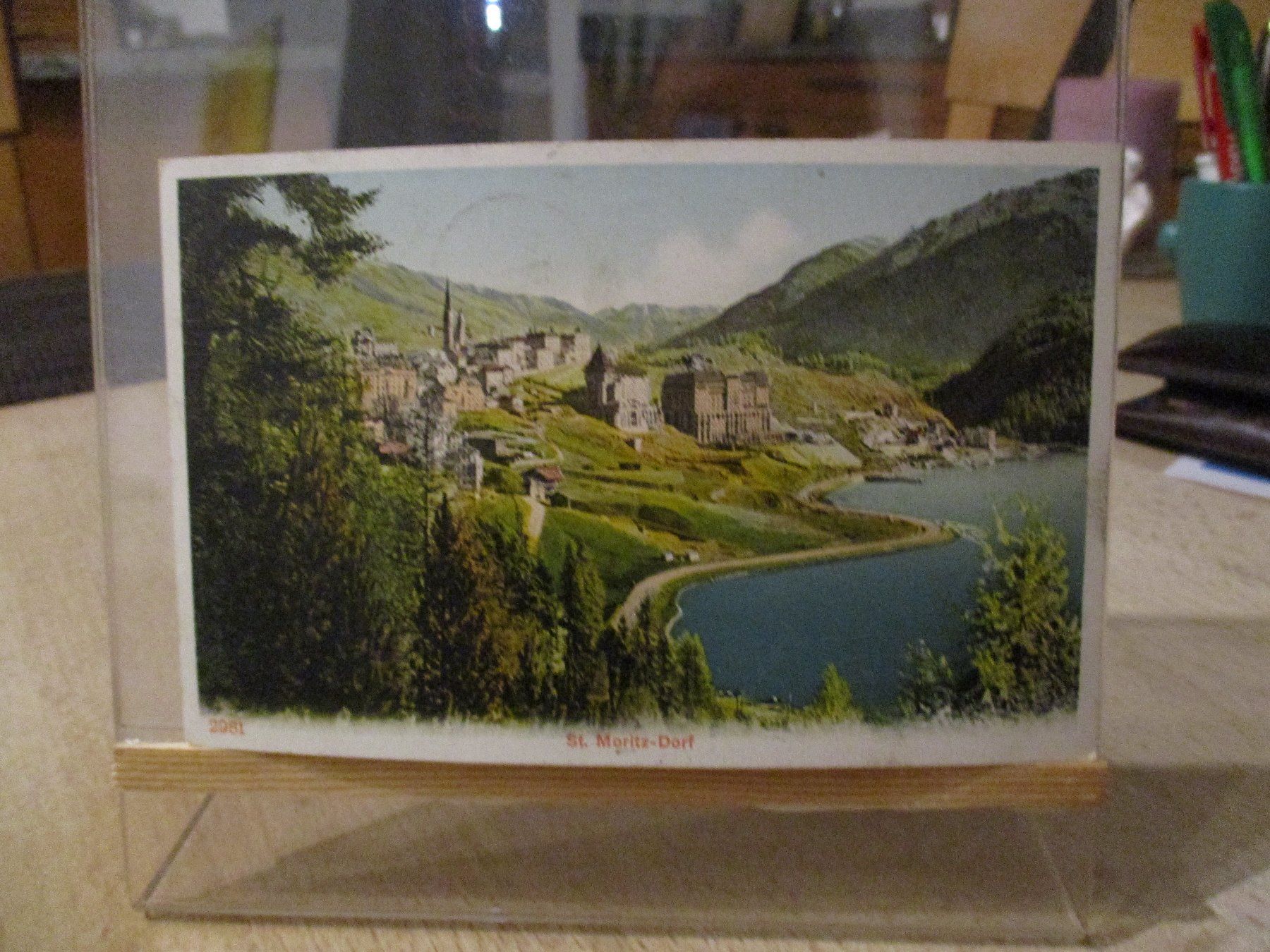 Cartoline postali: St.Moritz Dorf 1905 Postkarte   1 – Usato da Felsberg venduto da sanwill