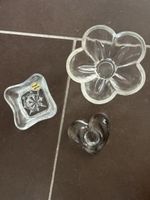3 Kerzenständer aus Glas