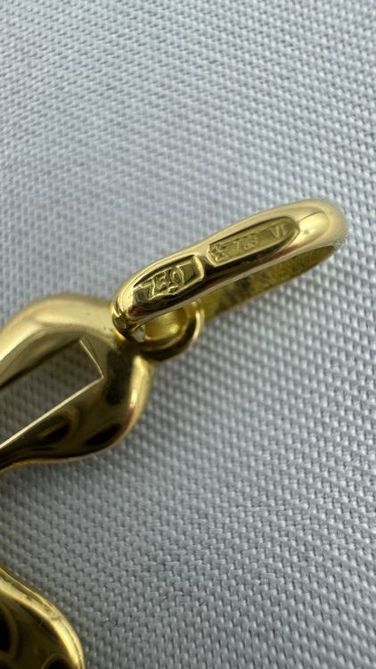 Ciondoli: Kreuz Anhänger in 750 Gold / 18 Karat – Usato da kreuzlingen venduto da fantasy_schmuck 2