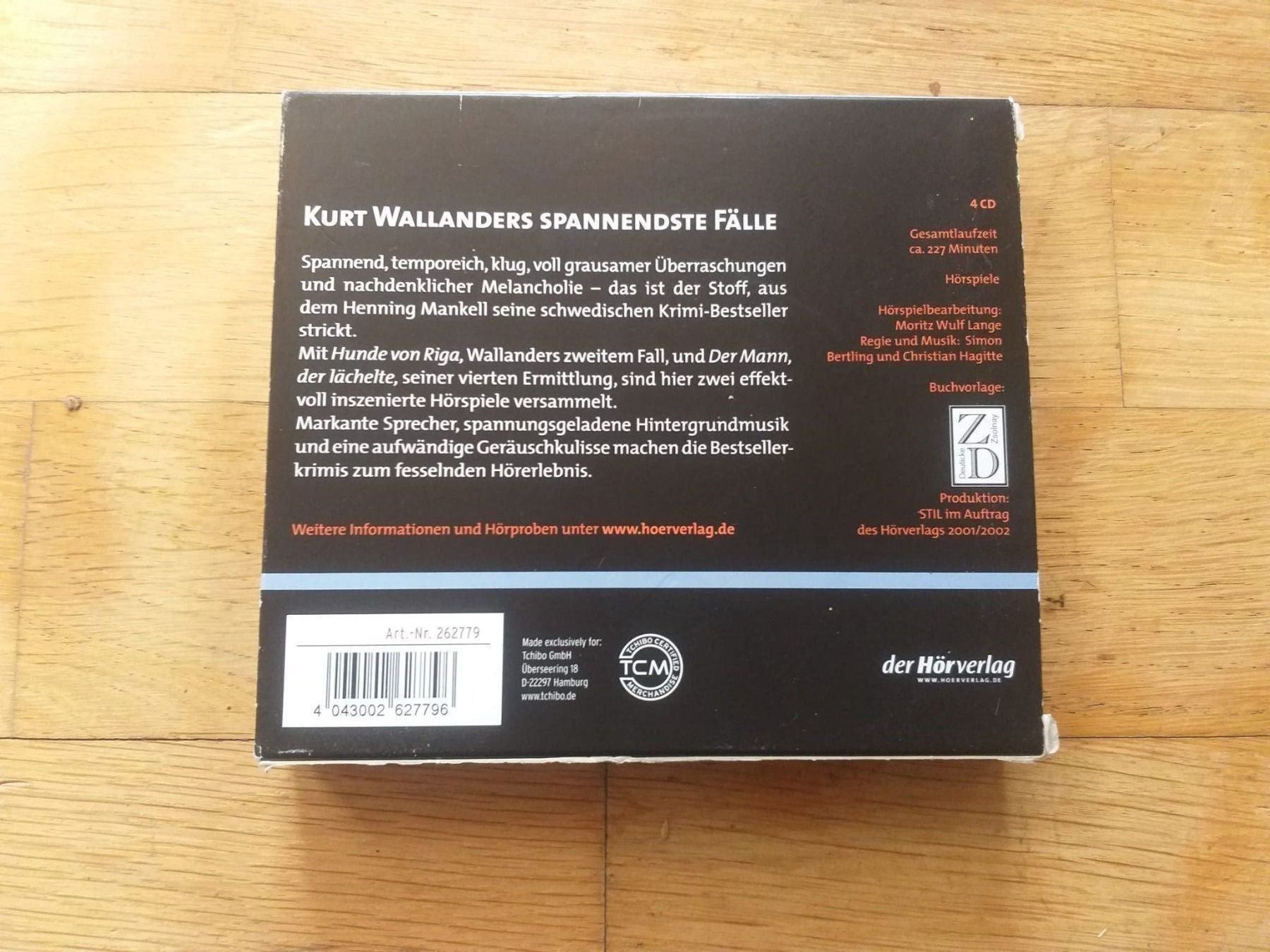 Audiolibri: Henning Mankell: Hunde von Riga & Der Mann der lächelte 2-CD – Usato da St. Gallen venduto da elkapone 9