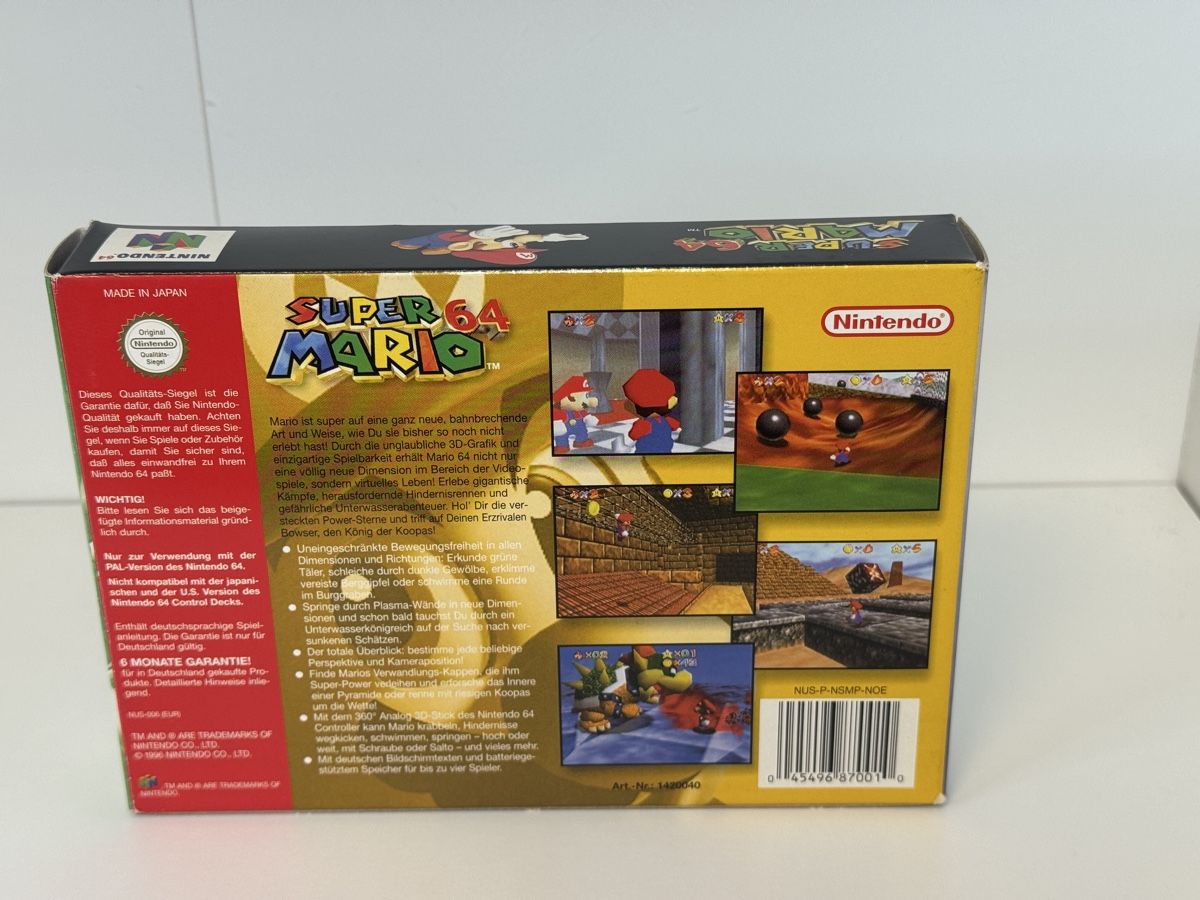 Giochi: Super Mario 64 - Nintendo 64 - in OVP – Usato da Herznach venduto da marco_0123 1