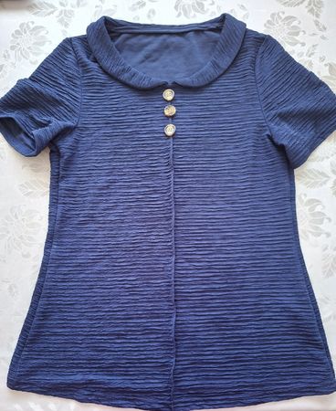 Bluse mit Peter Pan Kragen