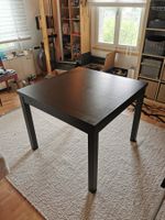 Bjursta ausziehbarer Esstisch 90 x 90 cm schwarzbraun