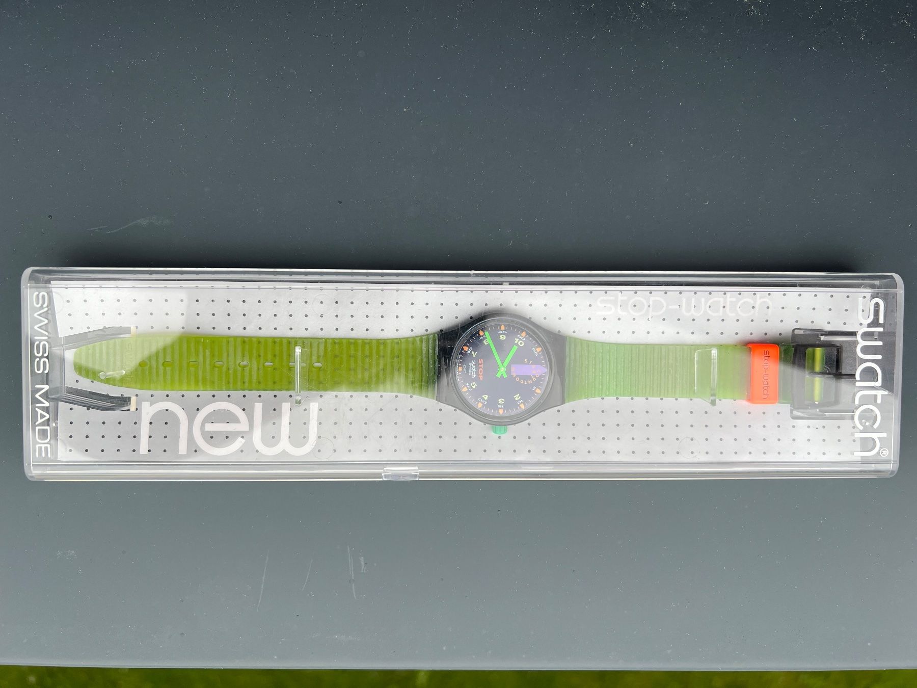 Swatch Orologi: Swatch Stop Watch JESS RUSH SSB100 (1992) – Nuovo e nell'imballaggio originale da Balzers venduto da lau_8fj9