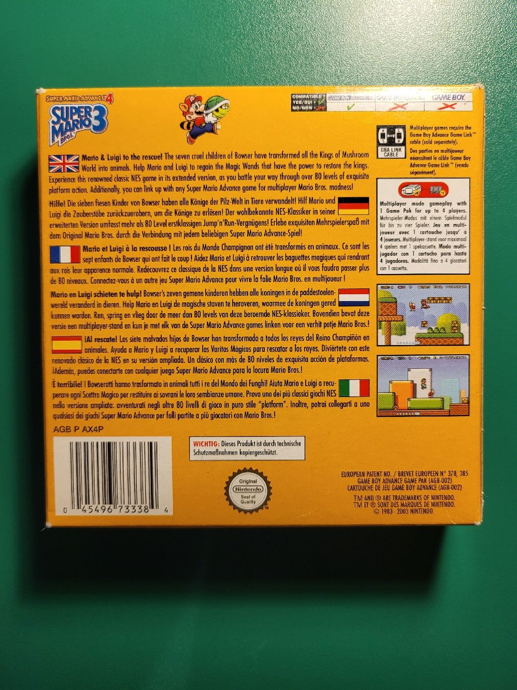 Nintendo Spiele: Super Mario Advance 4: Super Mario Bros. 3 GBA CIB – Gebraucht aus Grindelwald von lego9 1