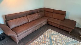 Ecksofa Naturleder