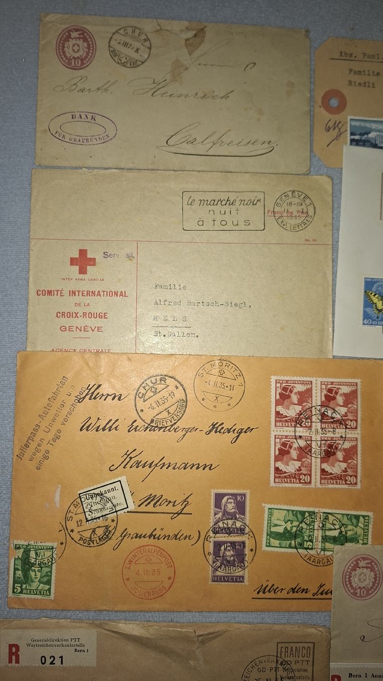 Tutti i francobolli: Lot Briefe div. – Usato da Balgach venduto da SIMEON27 2