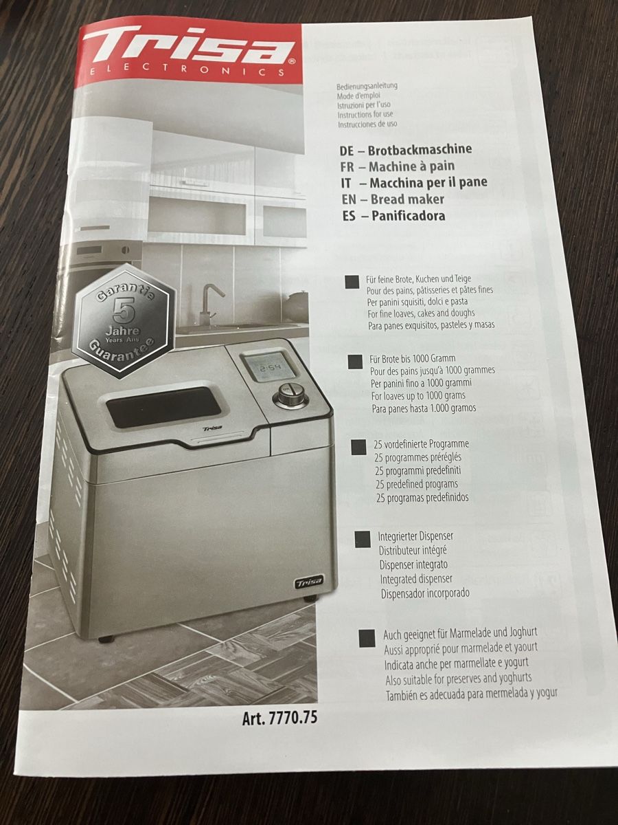 Trisa Elettrodomestici da cucina: Brotbackmaschine von TRISA – Nuovo (secondo la descrizione) da Fürigen venduto da Daedalusxxx 4