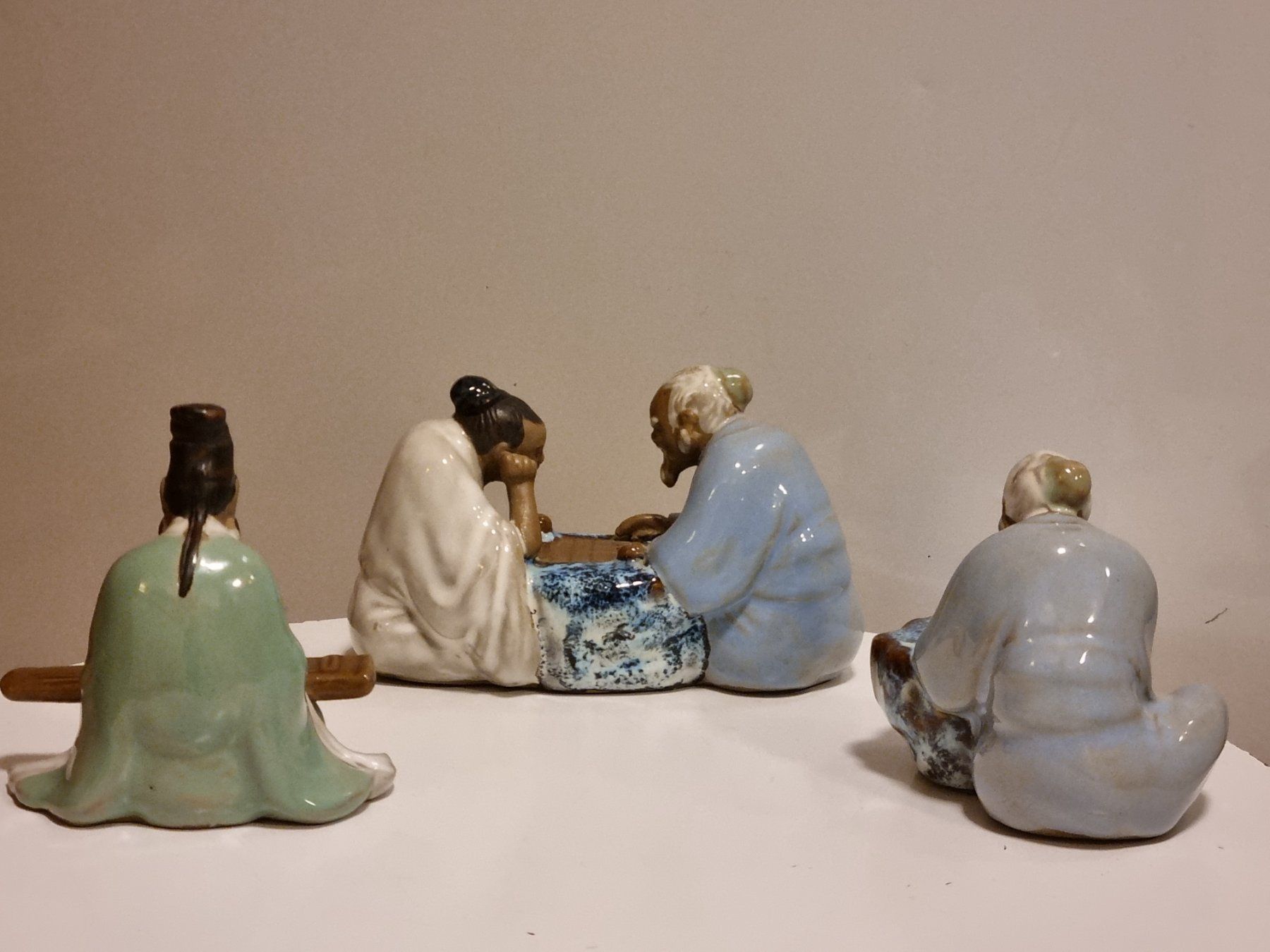 Statuette: 3 Keramik Mudmen Figuren China Vintage – Usato da Scharnachtal venduto da devin03 2