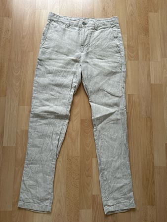 MNG Sommerhose Leinen Mango Grösse 38 beige
