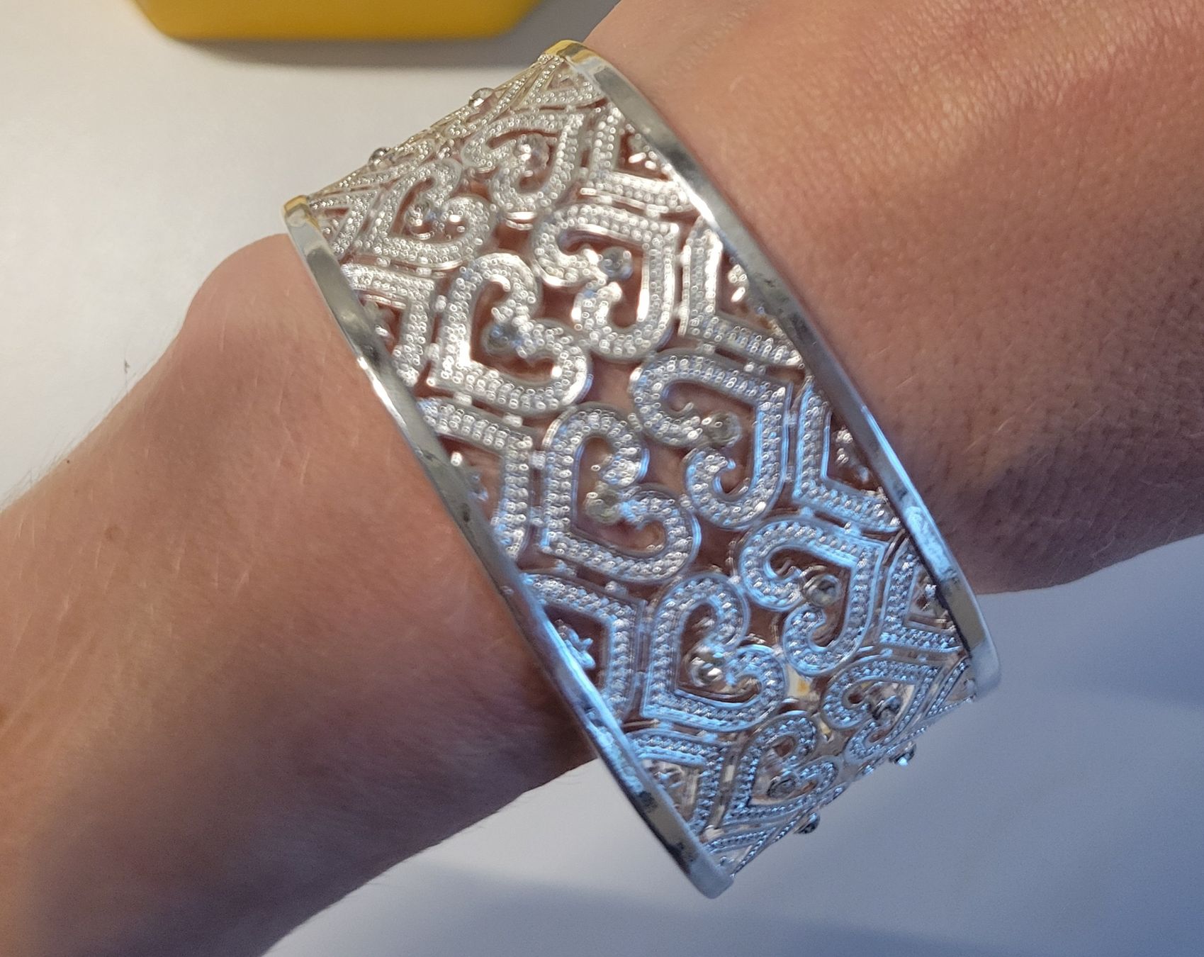 Bracciali & Braccialetti: Bracelet manchette élégant avec strass – Nuovo (secondo la descrizione) da Bernex venduto da Dariafr 5