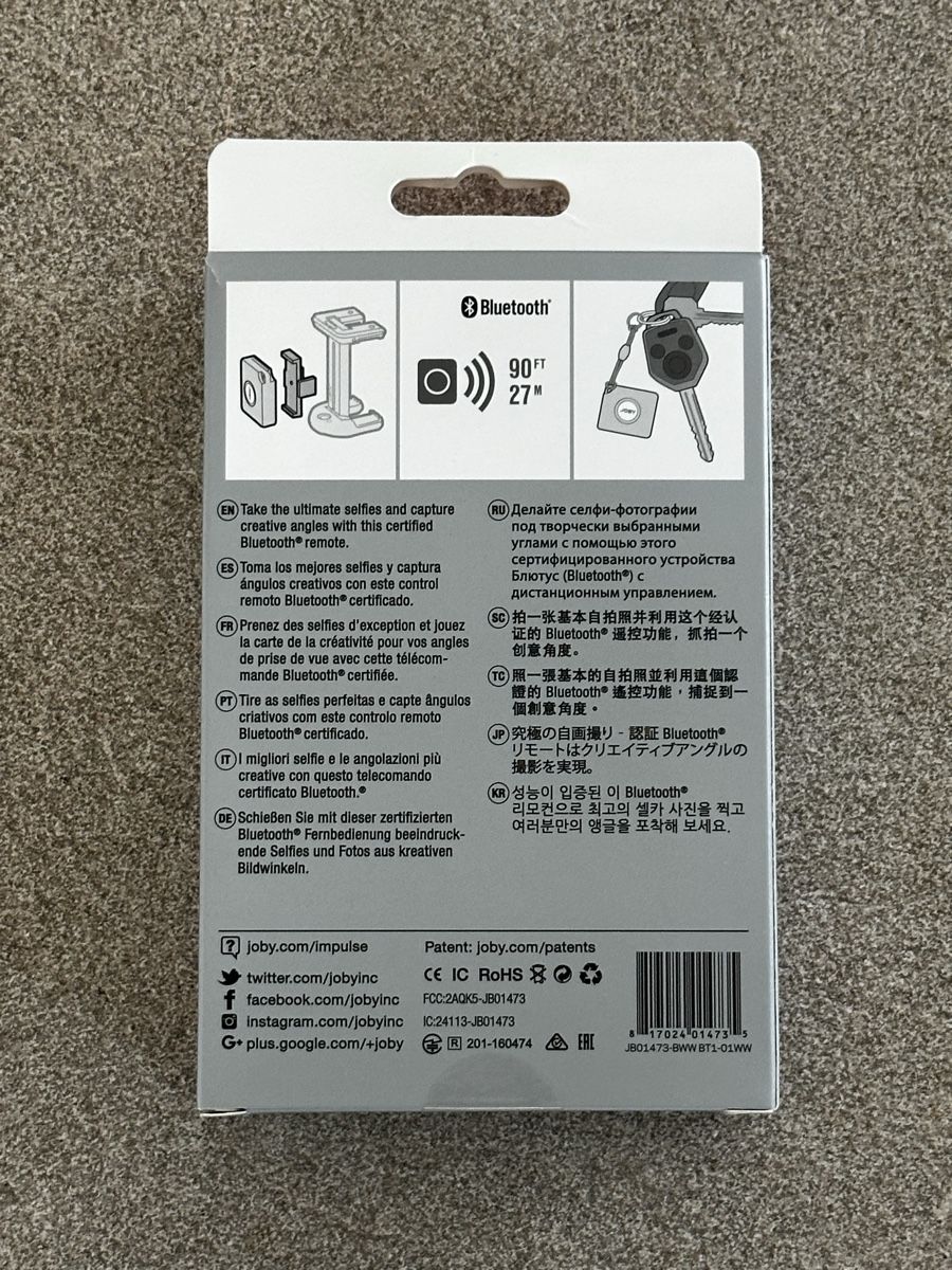 Fotocamera: Joby Impulse Bluetooth Android and iPhone remote – Nuovo e nell'imballaggio originale da Sennwald venduto da david.dudas 1