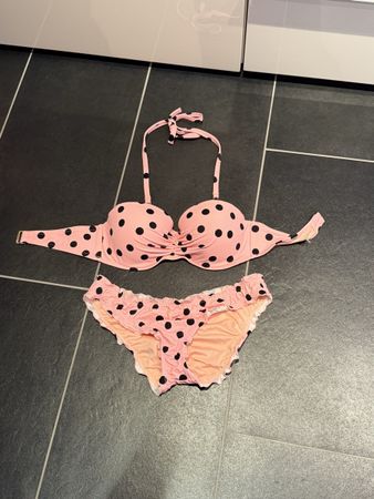 Victoria's Secret Bikini, rosa mit Punkte , Grösse S/M