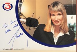 Claudia Stöckl Moderatorin Autogramm signiert Foto 10x15cm