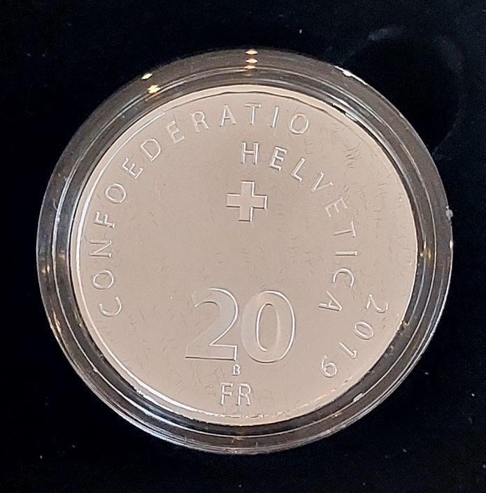 Tutti le monete: 20 Franken 2019 Silber pp Dampfschiff Blümlisalp Box – Nuovo (secondo la descrizione) da Arch venduto da moneyswiss 2